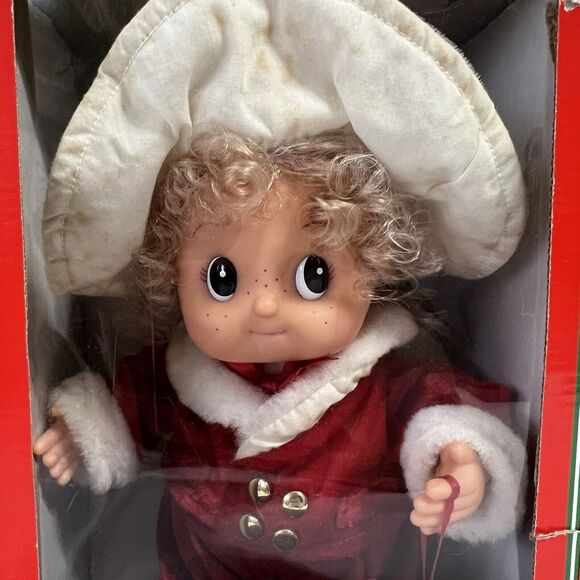 TELCO Christmas Small Fry Motionette Musical Animated Girl With Bell UNTESTED - Picture 3 of 11